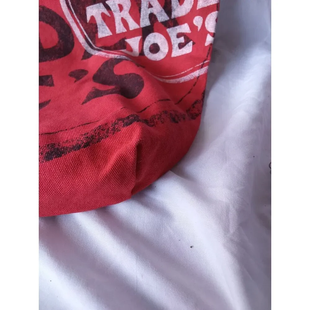 Vintage Retro Trader Joe's Wind and Cheese Red Tote Bag Excellent Condition